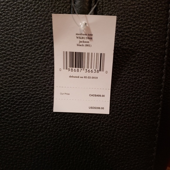 kate spade | Black Leather Tote Bag - Picture 7 of 8